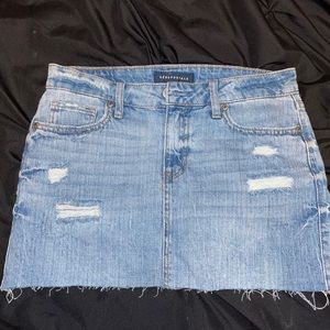 blue jean skirt